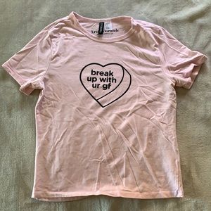 Ariana Grande “Break up with your girlfriend” tee